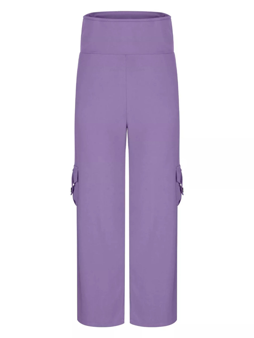 High-rise flare yoga pants with cargo pockets