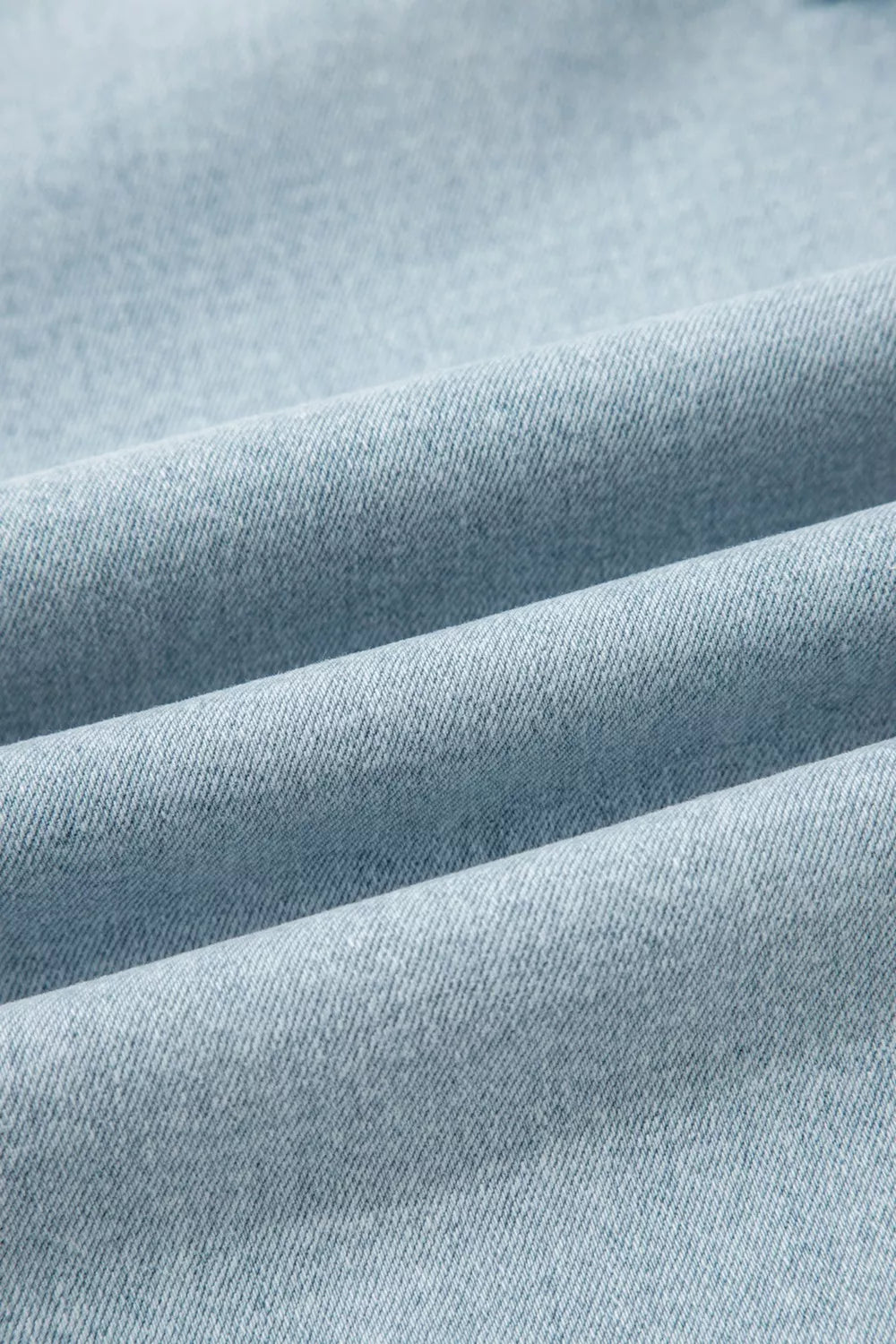 Utility pocket straight leg jeans with raw hem