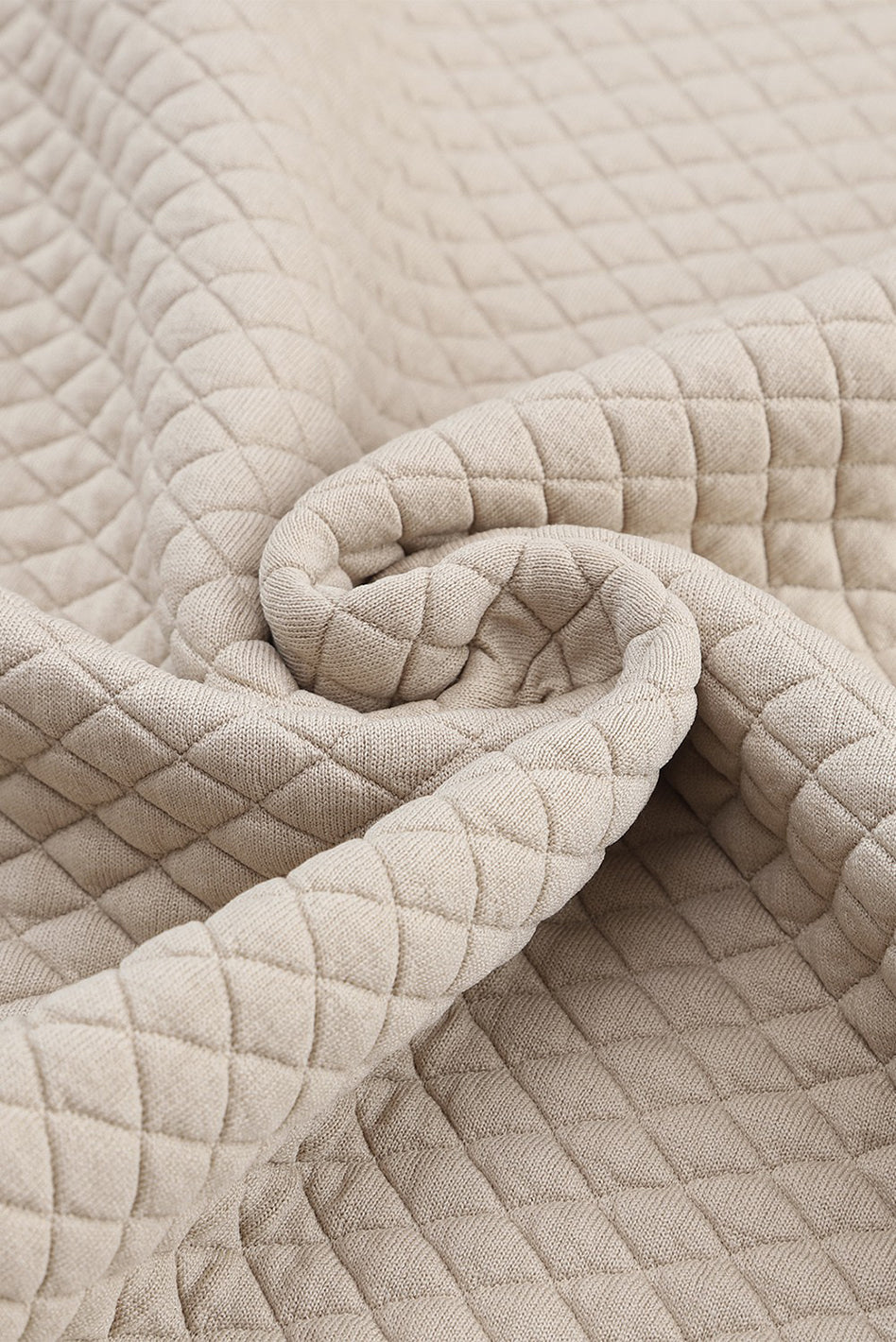 Hampstead Quilted Plaid Accent Pullover Sweatshirt - crew neck, pullover - view 5