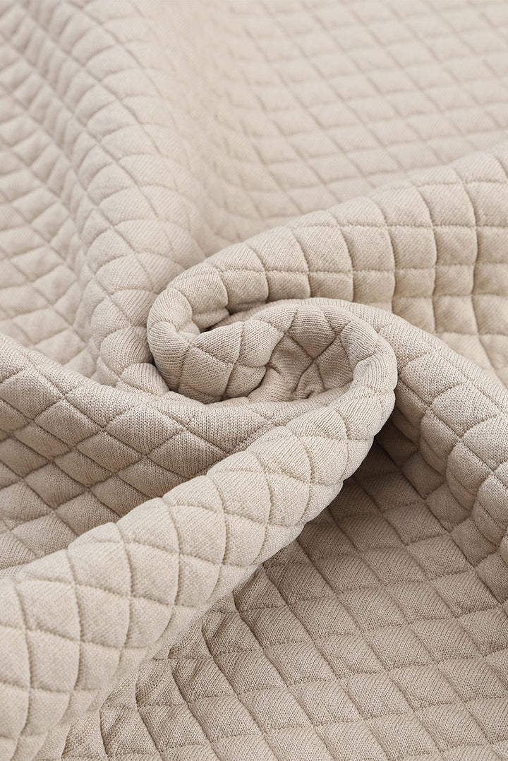 Hampstead Quilted Plaid Accent Pullover Sweatshirt - crew neck, pullover - view 5