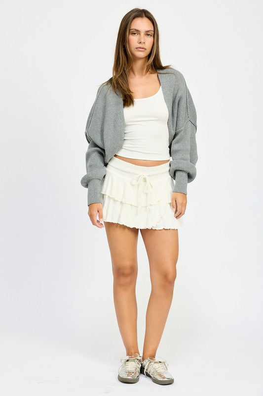 Luxe Lounge Oversized Shrug Cardigan - relaxed fit, oversized - detail view