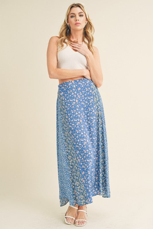 Melanie Floral Contrast Maxi Skirt - maxi, mini - view 10