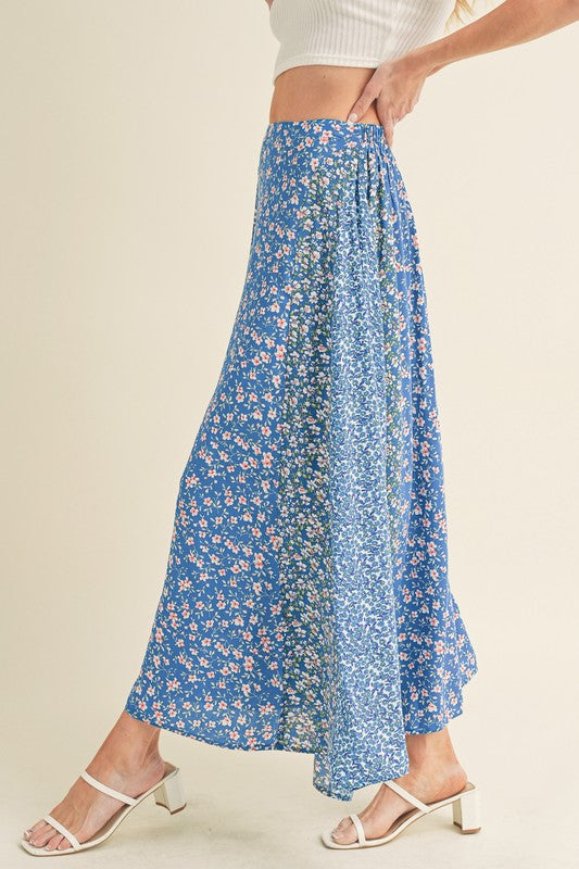 Melanie Floral Contrast Maxi Skirt - maxi, mini - view 12