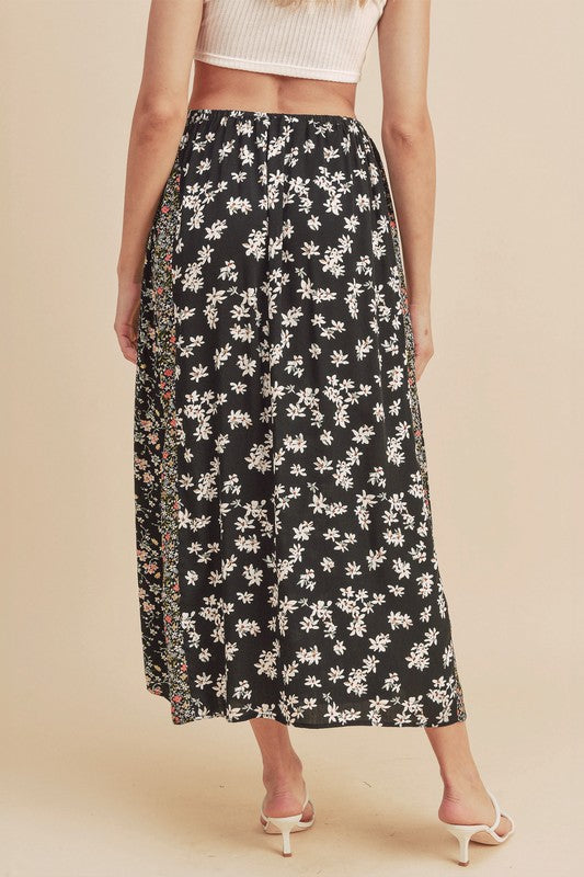 Melanie Floral Contrast Maxi Skirt - maxi, mini - view 17