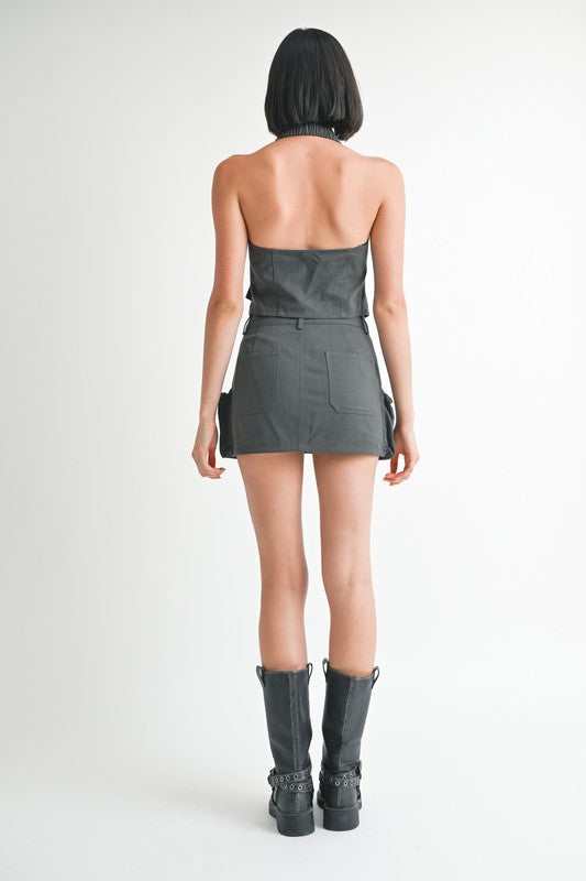 Urbana Utility Cargo Mini Skirt - oversized, mini - view 9