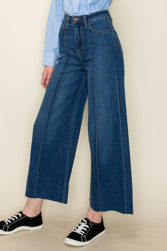 Westwood High-Waist Flare Jeans With Front Seam Detail - cropped, wide leg - alternate view